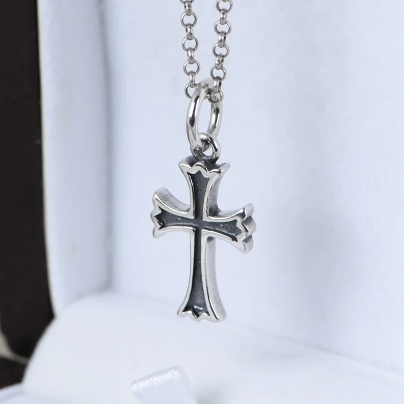 Pendentif croix homme en argent
