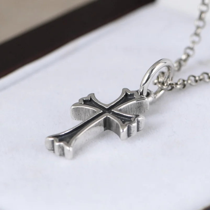 Pendentif croix homme en argent