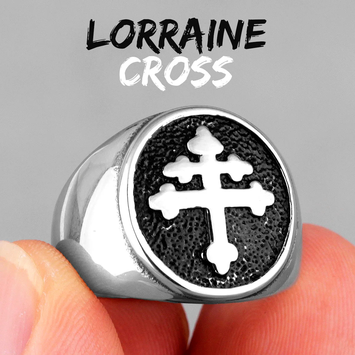 Chevalière croix de lorraine