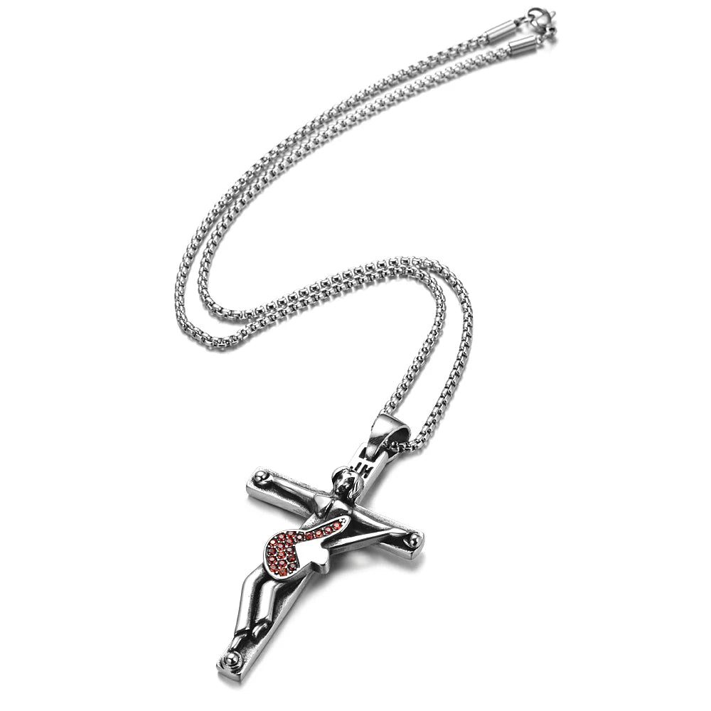 Pendentif croix Johnny Hallyday