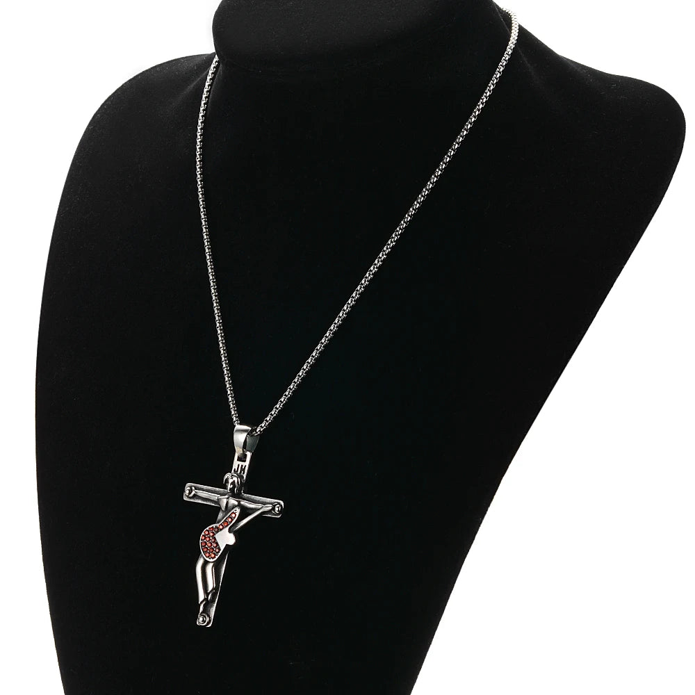 Pendentif croix Johnny Hallyday