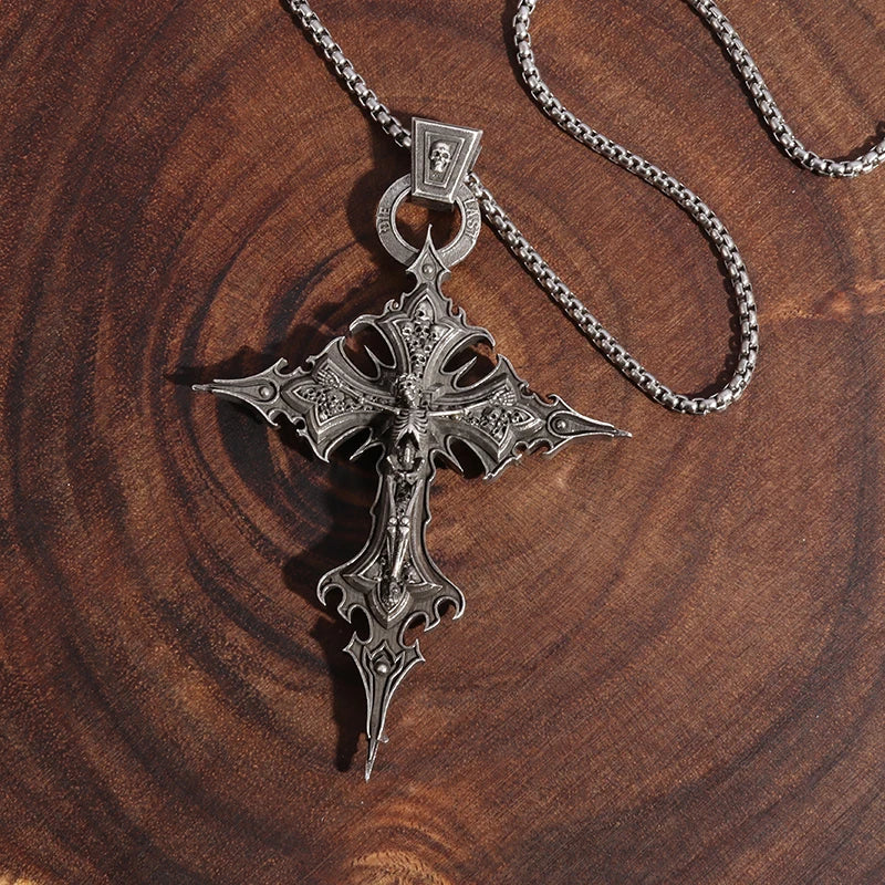 Pendentif croix fantaisie