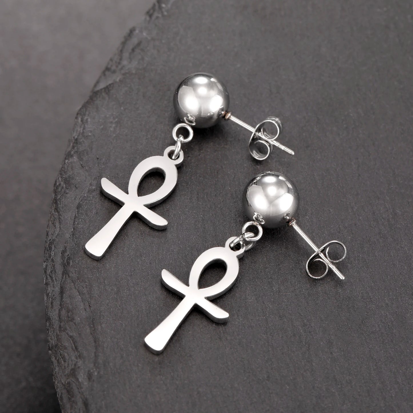boucle d'oreille croix ankh