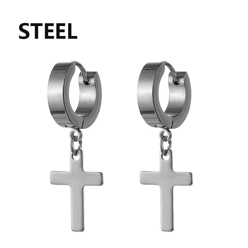 boucle oreille croix
