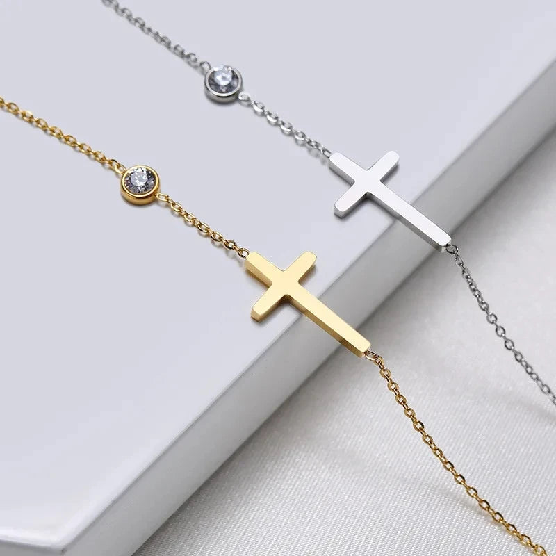 bracelet croix femme