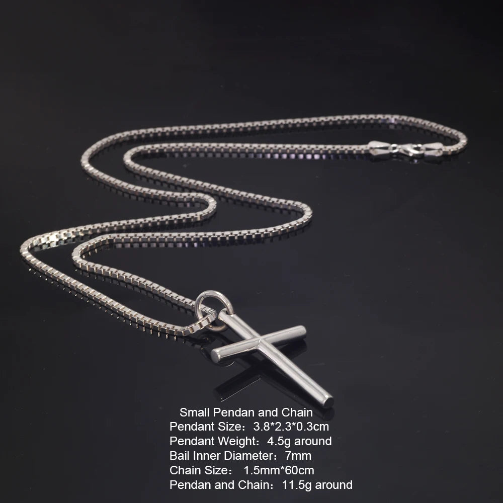 Pendentif croix argent