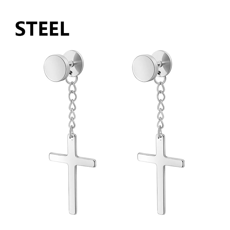 boucle oreille croix