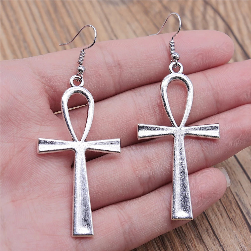 boucle oreille croix ankh