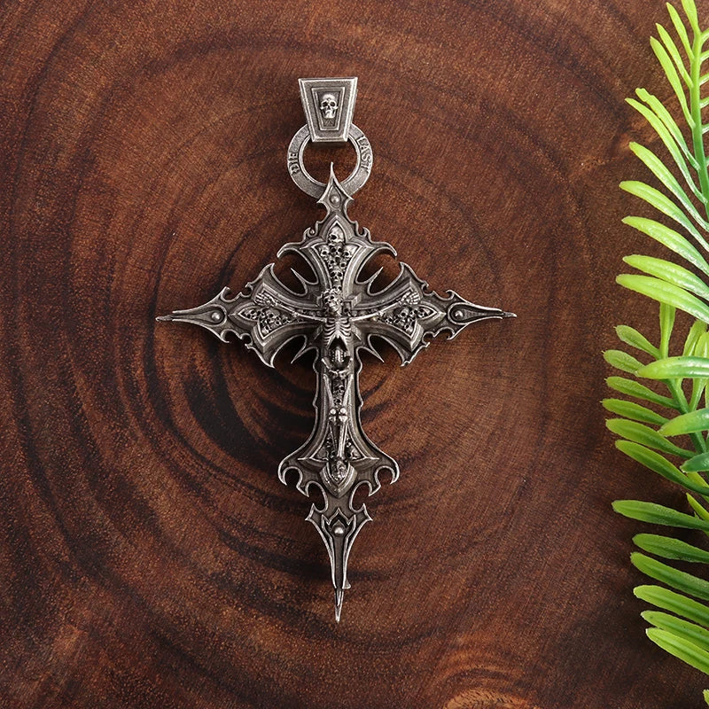 Pendentif croix fantaisie
