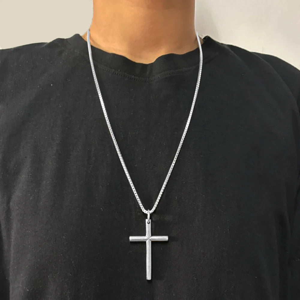 Pendentif croix argent