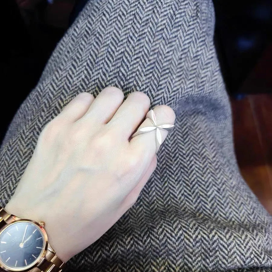 bague croix argent