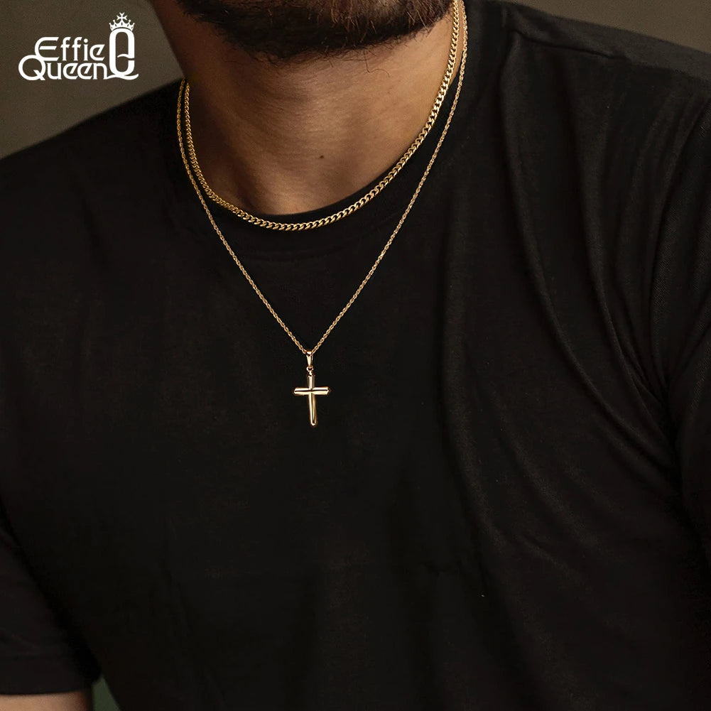 pendentif croix or 18K