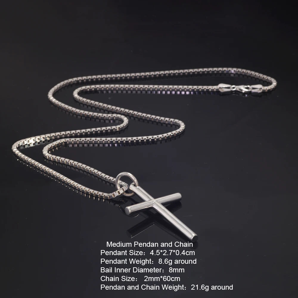 Pendentif croix argent