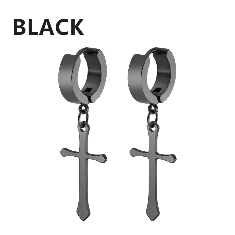 boucle oreille croix