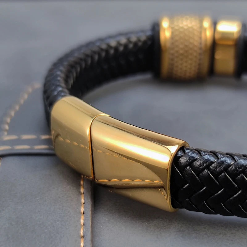 bracelet cuir croix