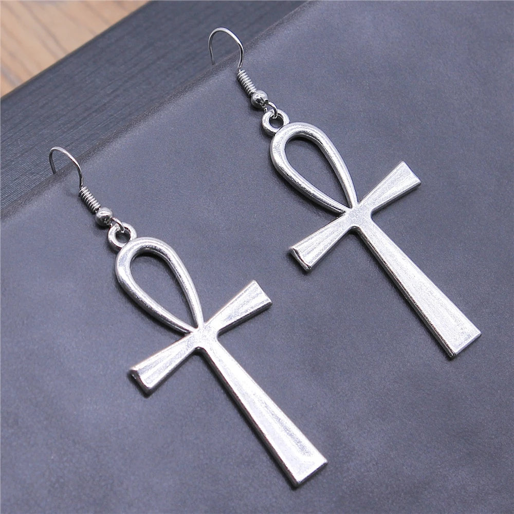 boucle oreille croix ankh