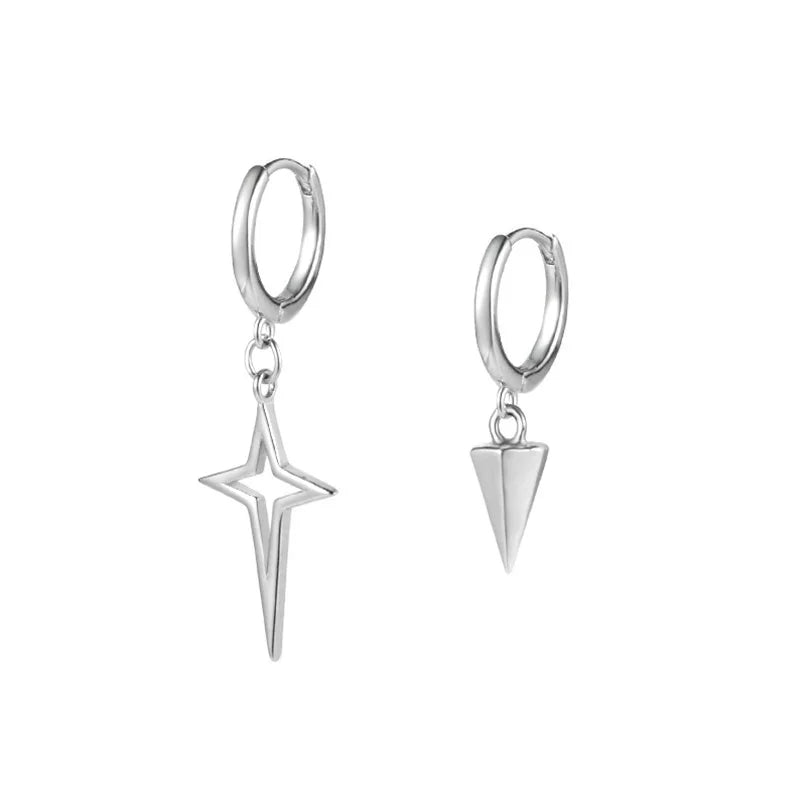 boucle oreille croix homme