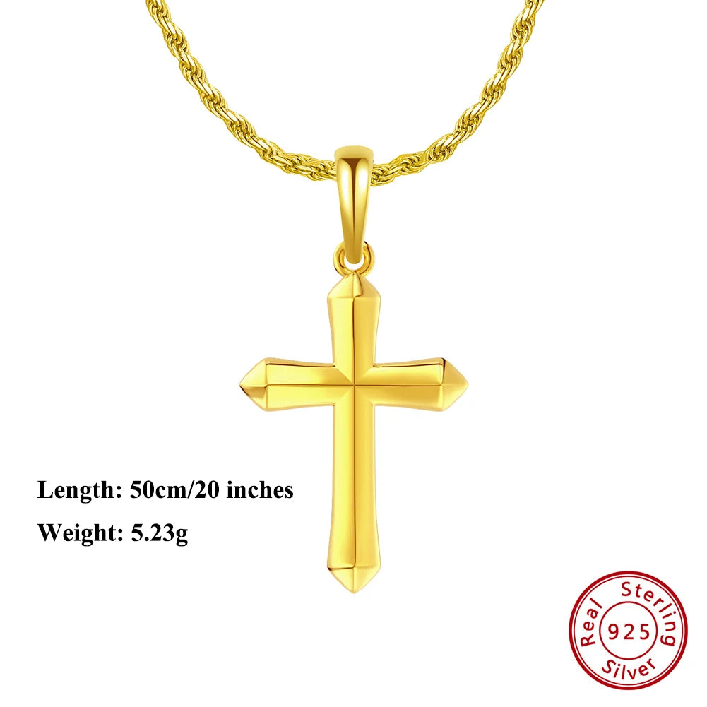 pendentif croix or 18K