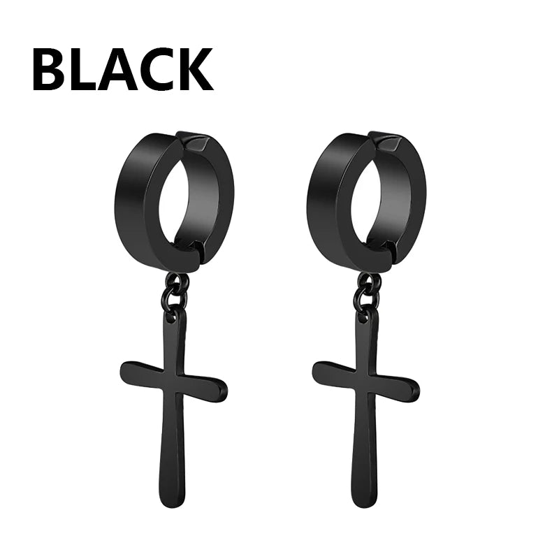 boucle oreille croix