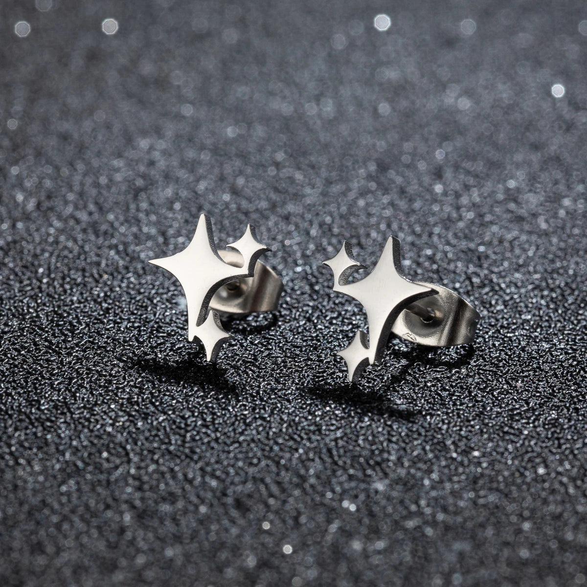 boucle oreille croix acier inoxydable