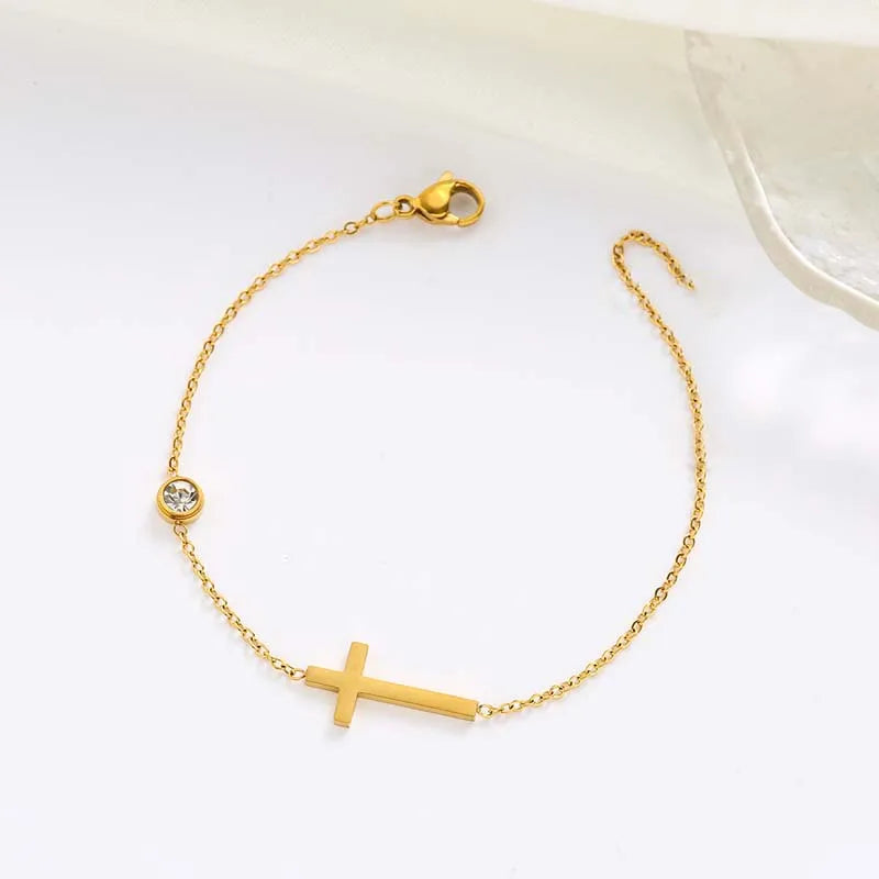 bracelet croix femme