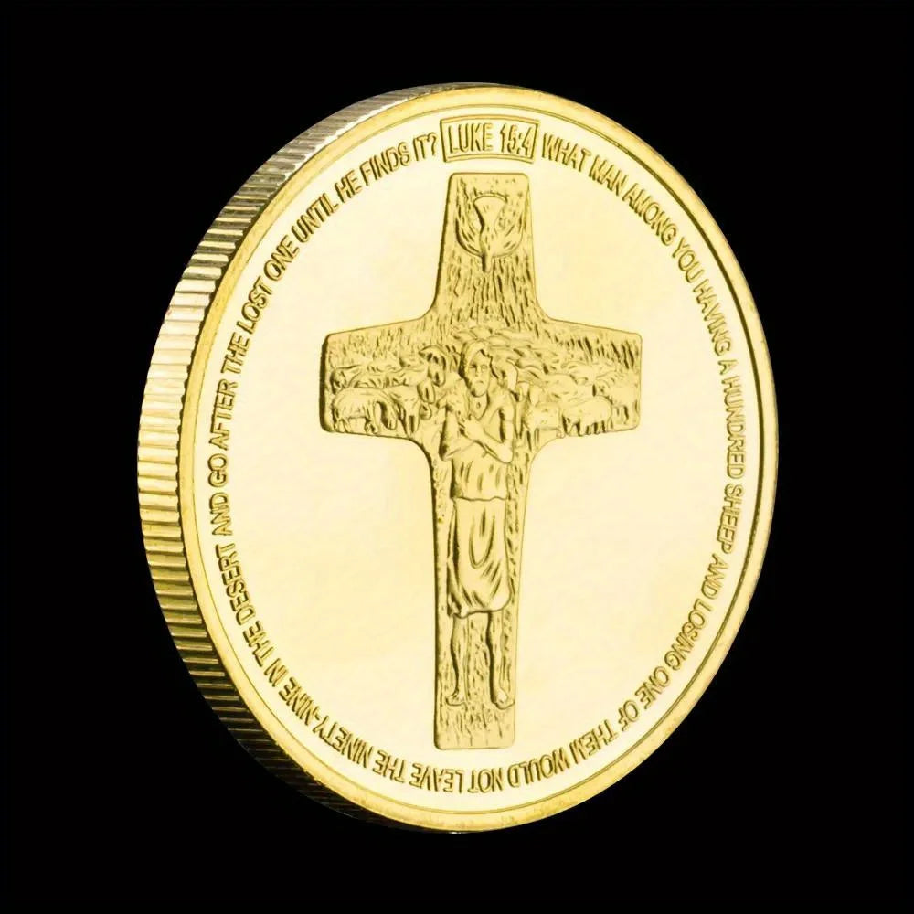 Pièce croix pape françois