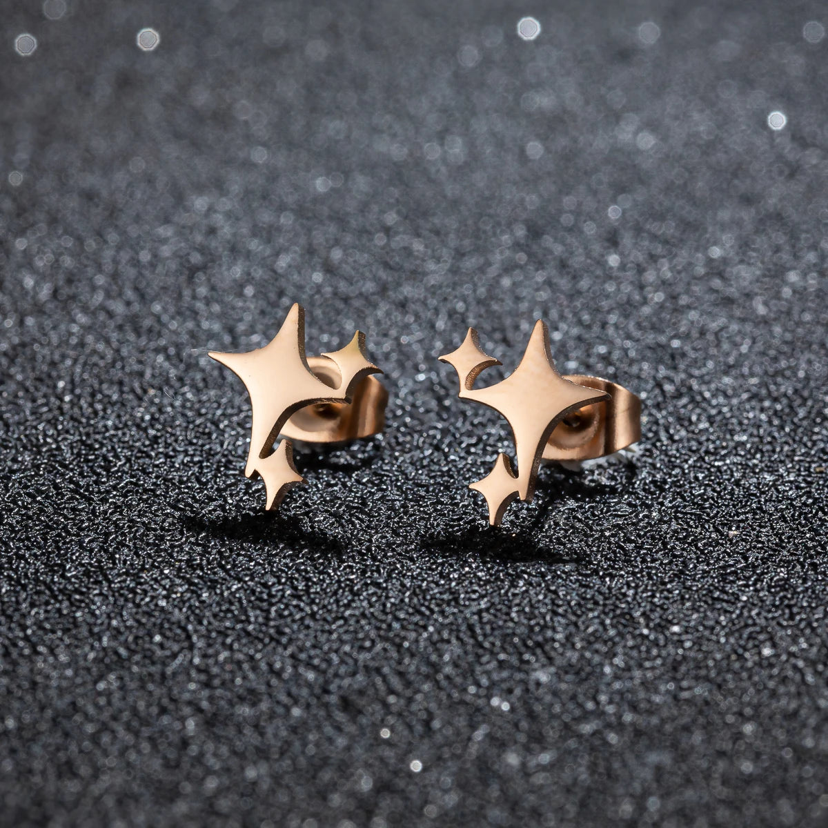 boucle oreille croix acier inoxydable