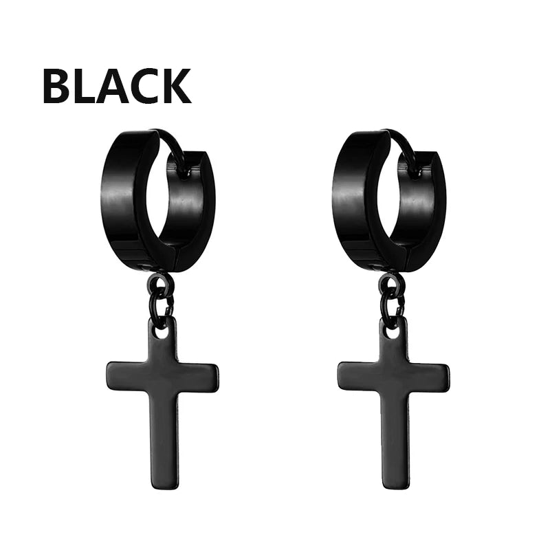 boucle oreille croix