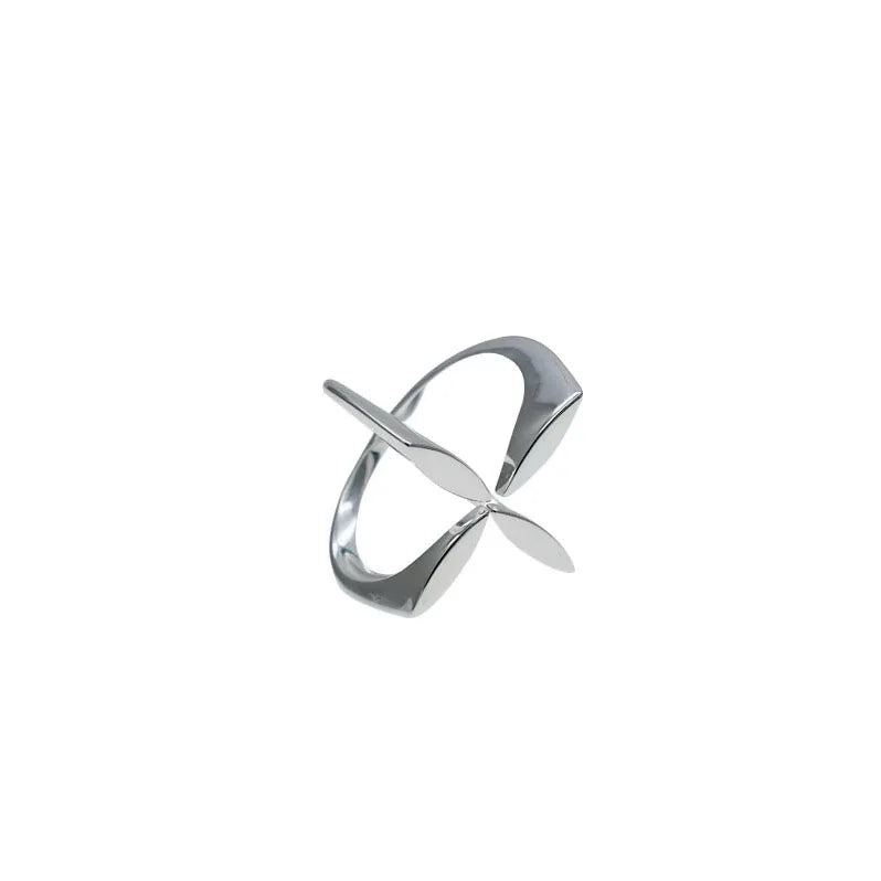 bague croix argent