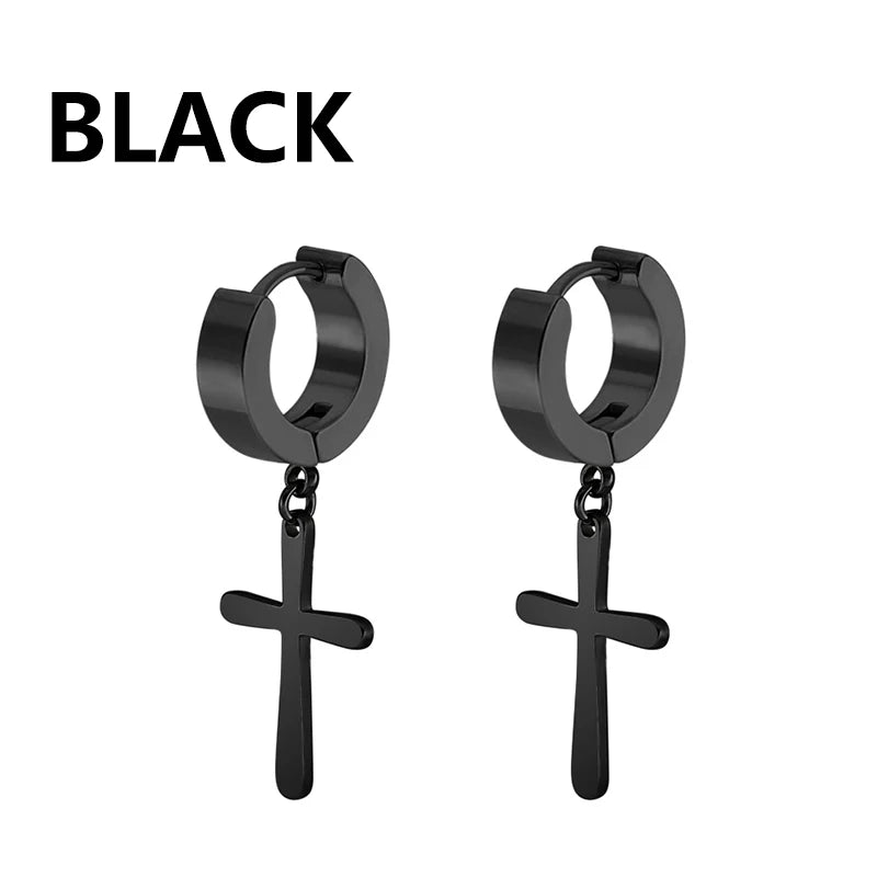 boucle oreille croix