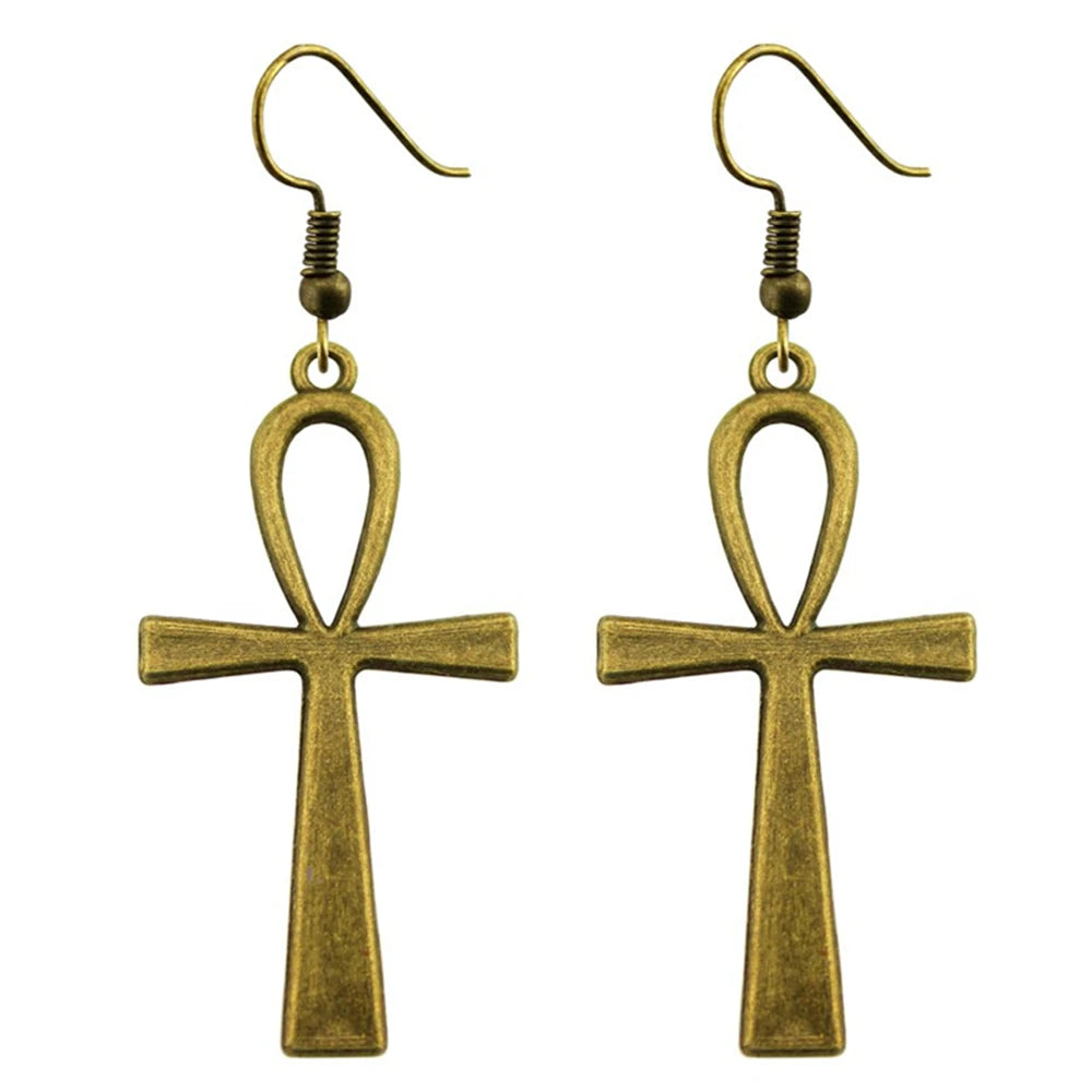 boucle oreille croix ankh