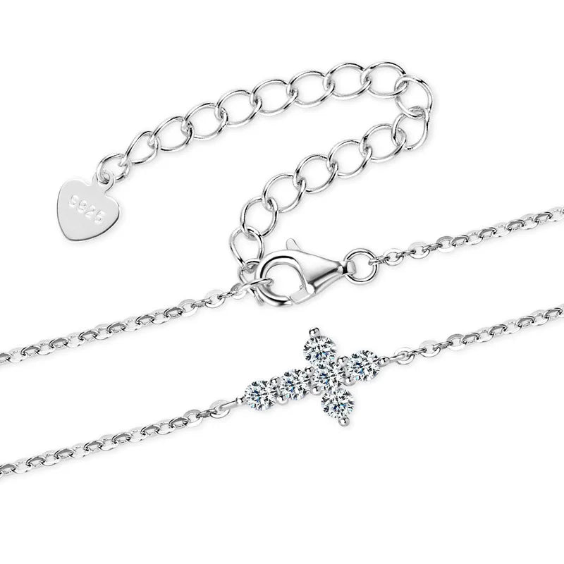 bracelet croix argent