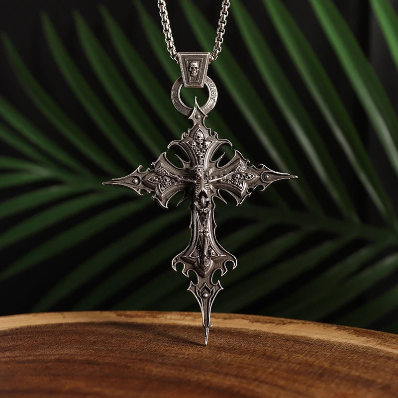 Pendentif croix fantaisie