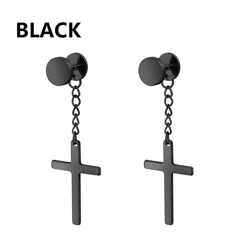 boucle oreille croix