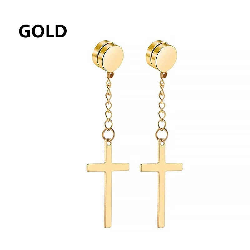boucle oreille croix
