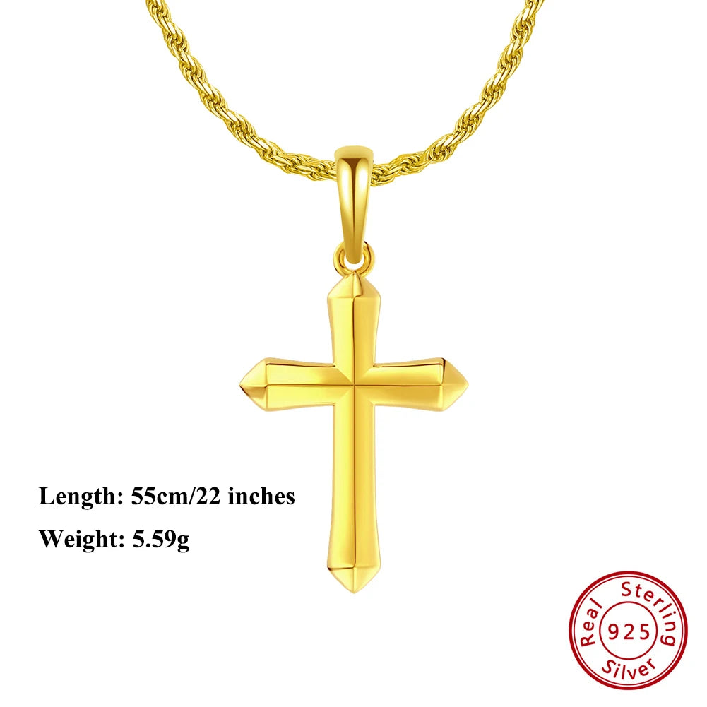 pendentif croix or 18K
