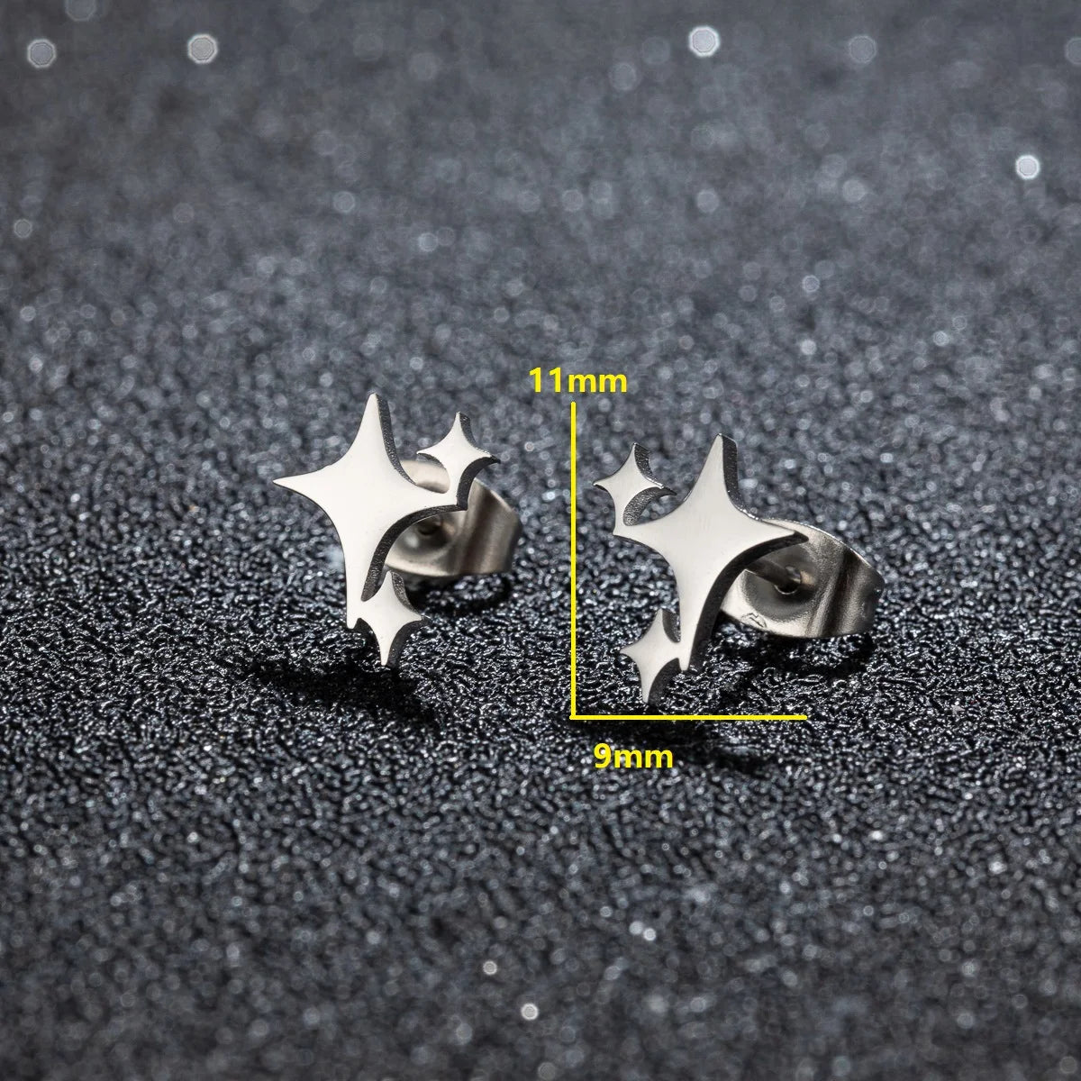 boucle oreille croix acier inoxydable
