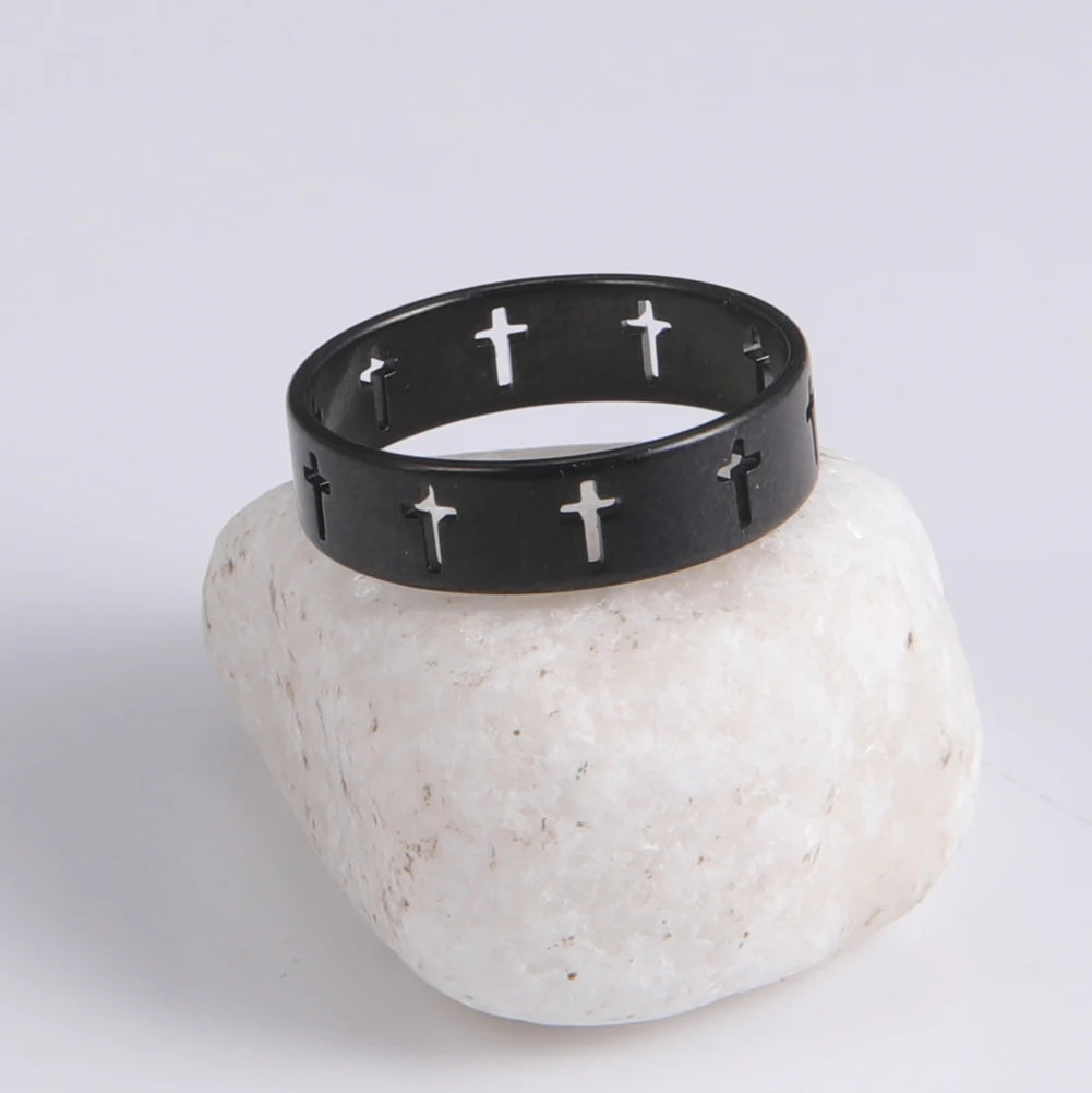 bague croix chrétienne