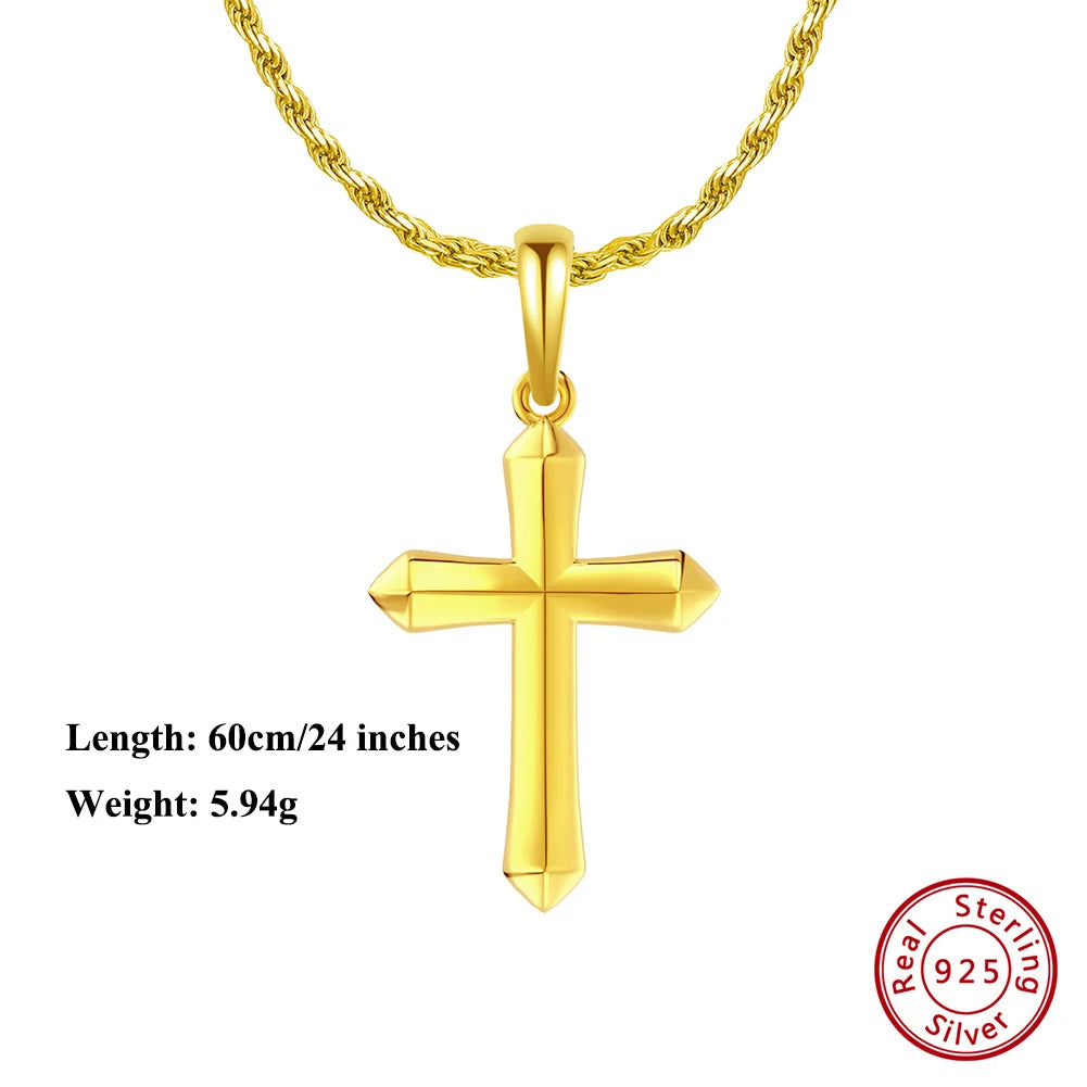 pendentif croix or 18K