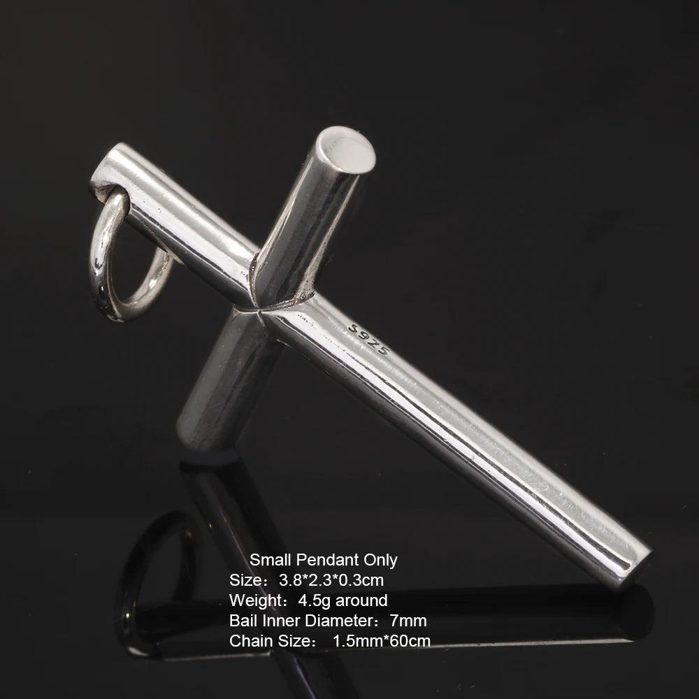 Pendentif croix argent