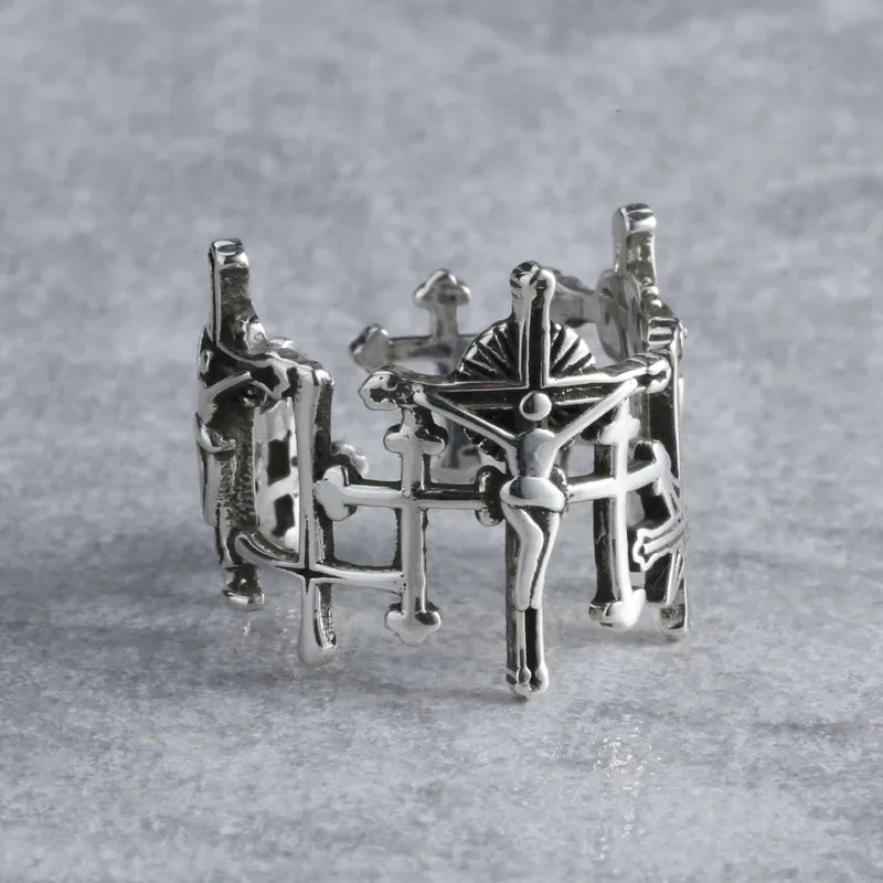 bague croix de jésus