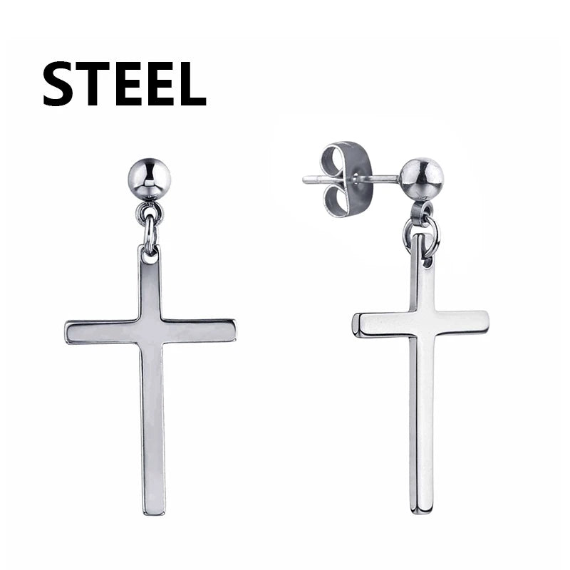 boucle oreille croix