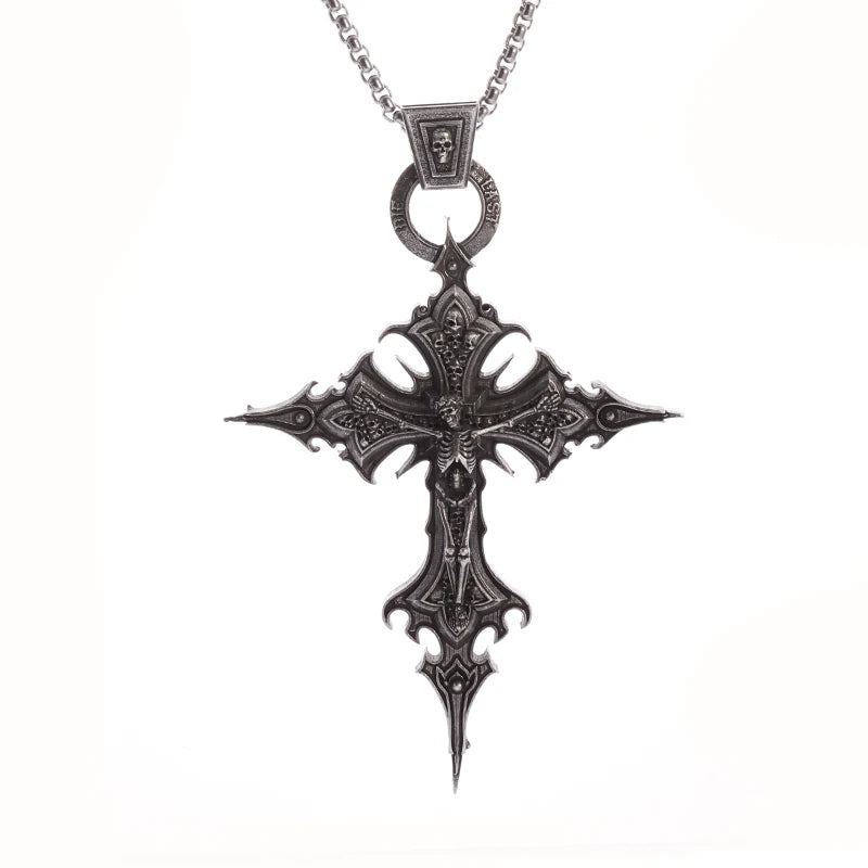 Pendentif croix fantaisie