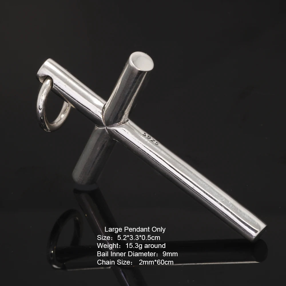 Pendentif croix argent