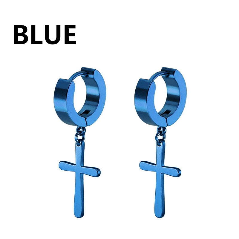 boucle oreille croix