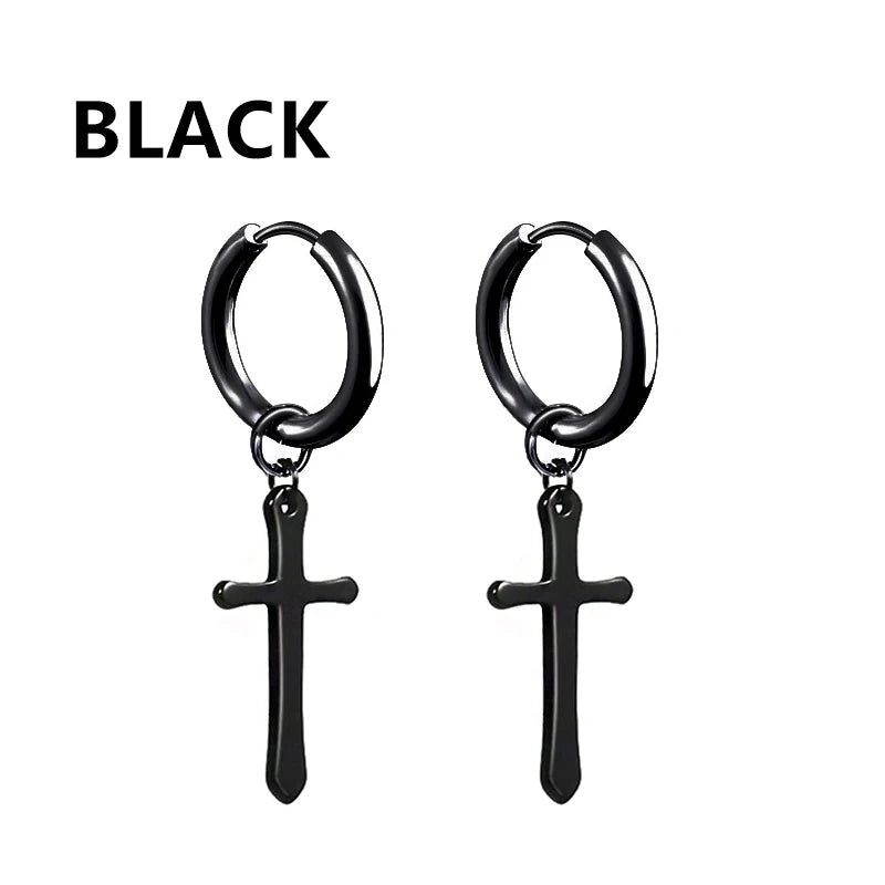 boucle oreille croix