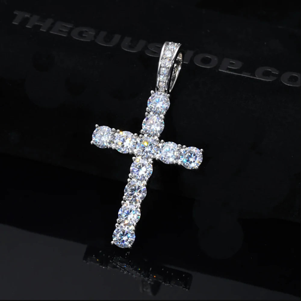 Pendentif croix Zircon