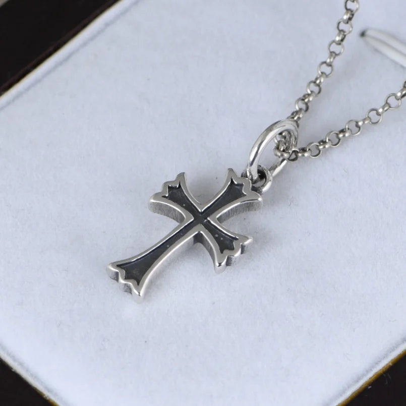 Pendentif croix homme en argent