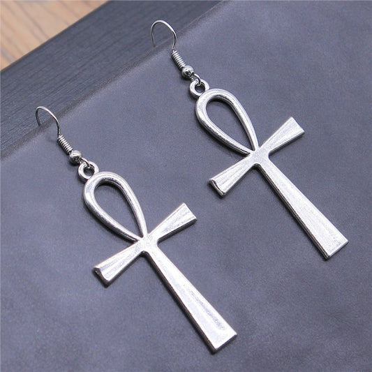 boucle oreille croix ankh