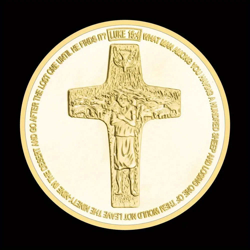 Pièce croix pape françois